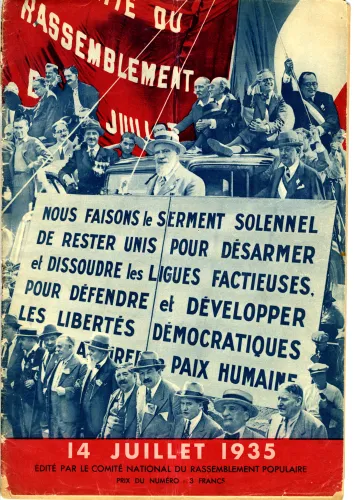 Comité national du rassemblement populaire, 14 juillet 1935