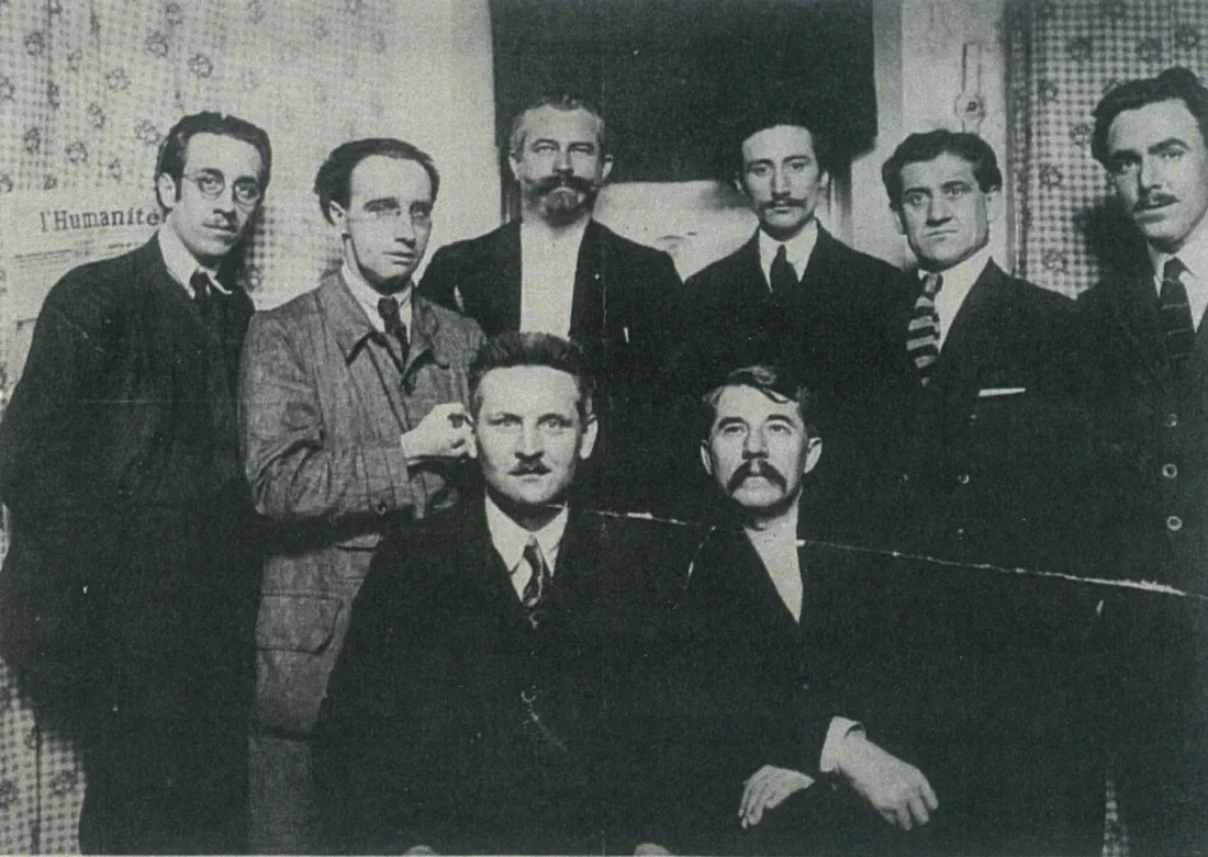 Dirigeants communistes à la prison de la Santé en 1923, coll.mhv.