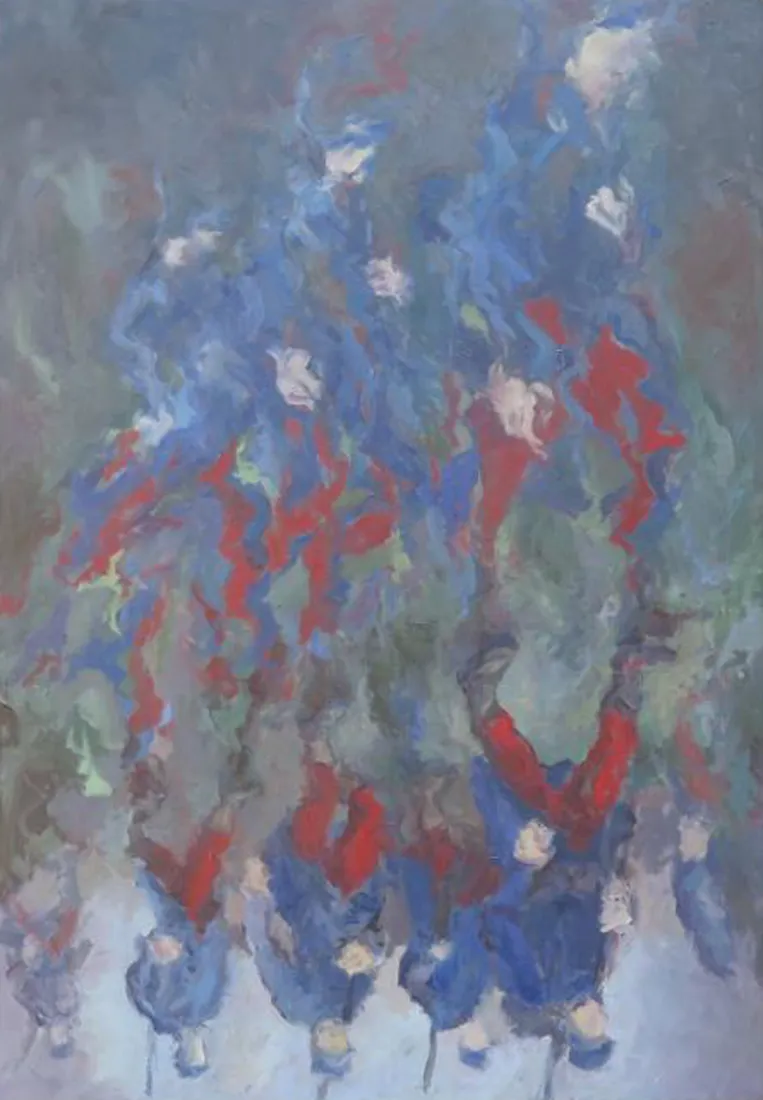 Philippe Guerry, L'escouade, 2013, 73x54 cm