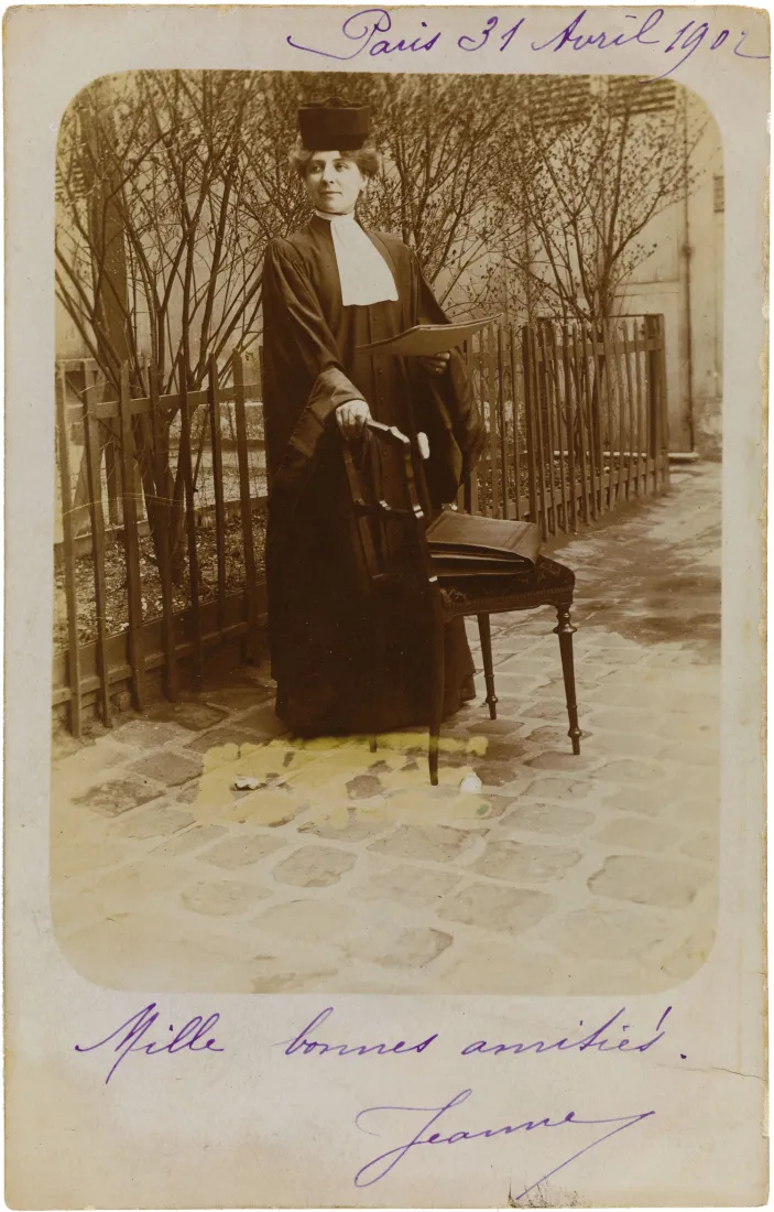Sans titre, Jeanne Chauvin, Carte-photo, 1902, coll. Bibliothèque Marguerite Durand