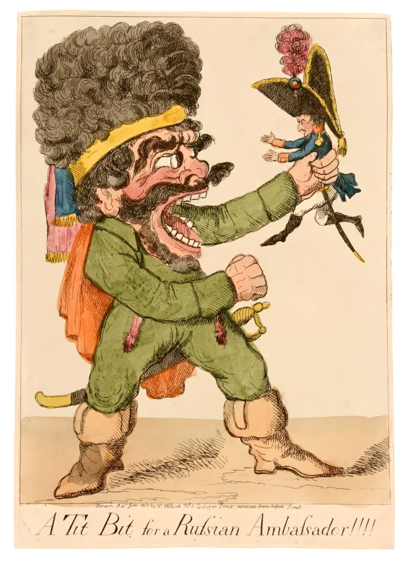 Eau-forte coloriée, 1803, coll. mhv