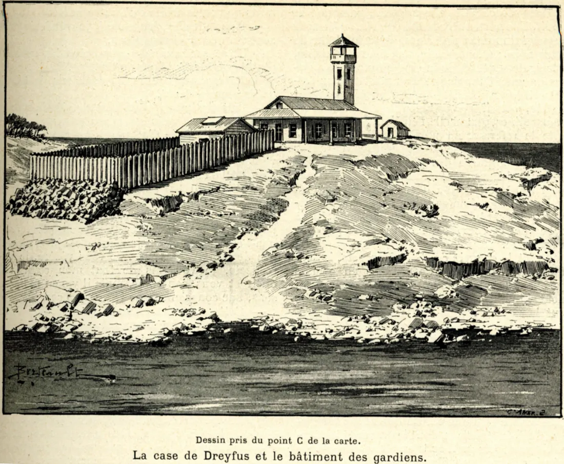 Case du capitaine Dreyfus à l’île du Diable, {L'Illustration} du 27 octobre 1898, coll.mhv.